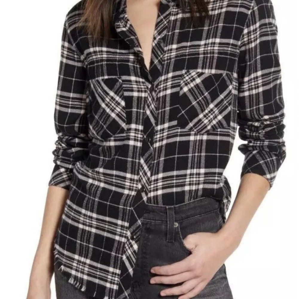 NWT Rails Leo Plaid Button-Up Shirt